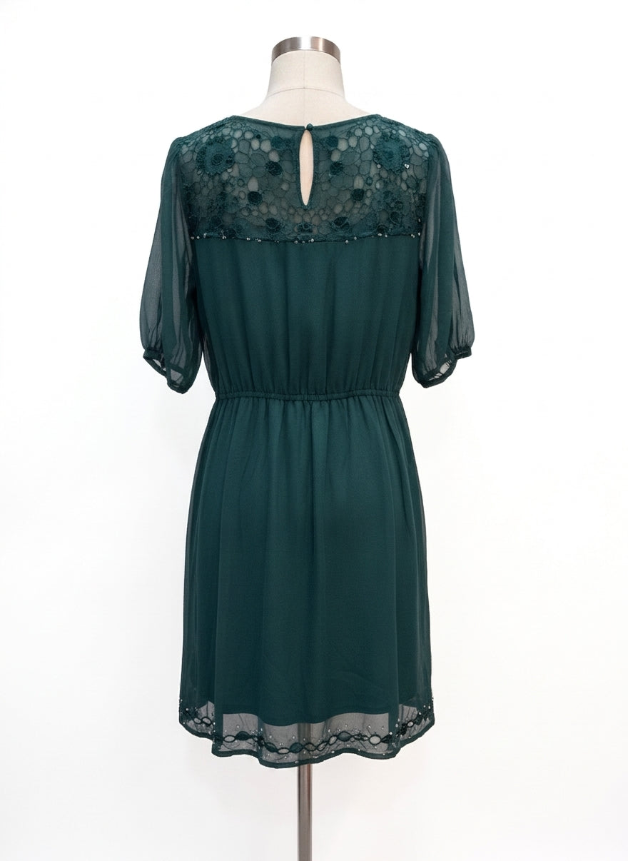 Anthropologie · Blue Tassel · Medium · Emerald