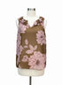 CAbi · Hothouse Top · Small · Brown Pink Floral