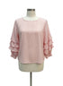 Sanctuary · Bubble Sleeves · Medium · PinkWhite Striped