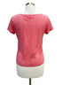 Ann Taylor · Laser cut out · Medium · Coral