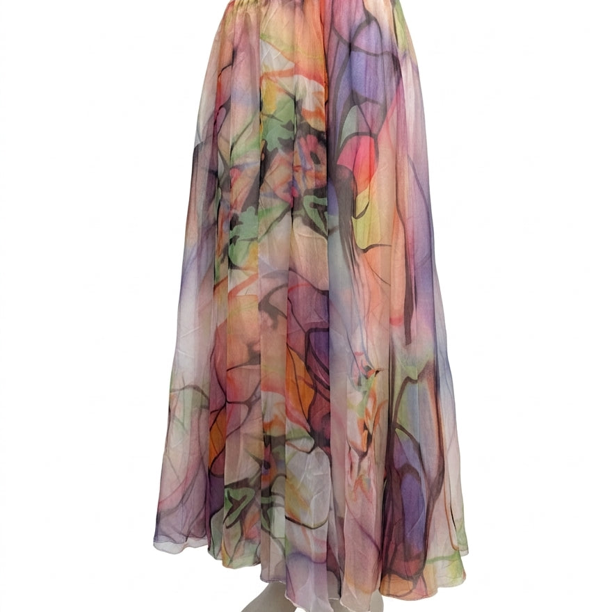 The Clothes Rack · Maxi FashionSkirt Afibi floral print · XLarge · PinkMulti