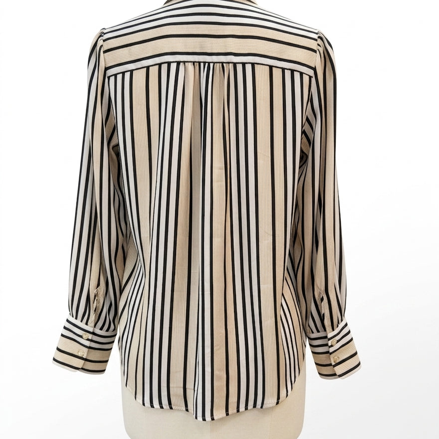 Banana Republic · CreamBlk Striped · XSmall · Cream, Black Striped