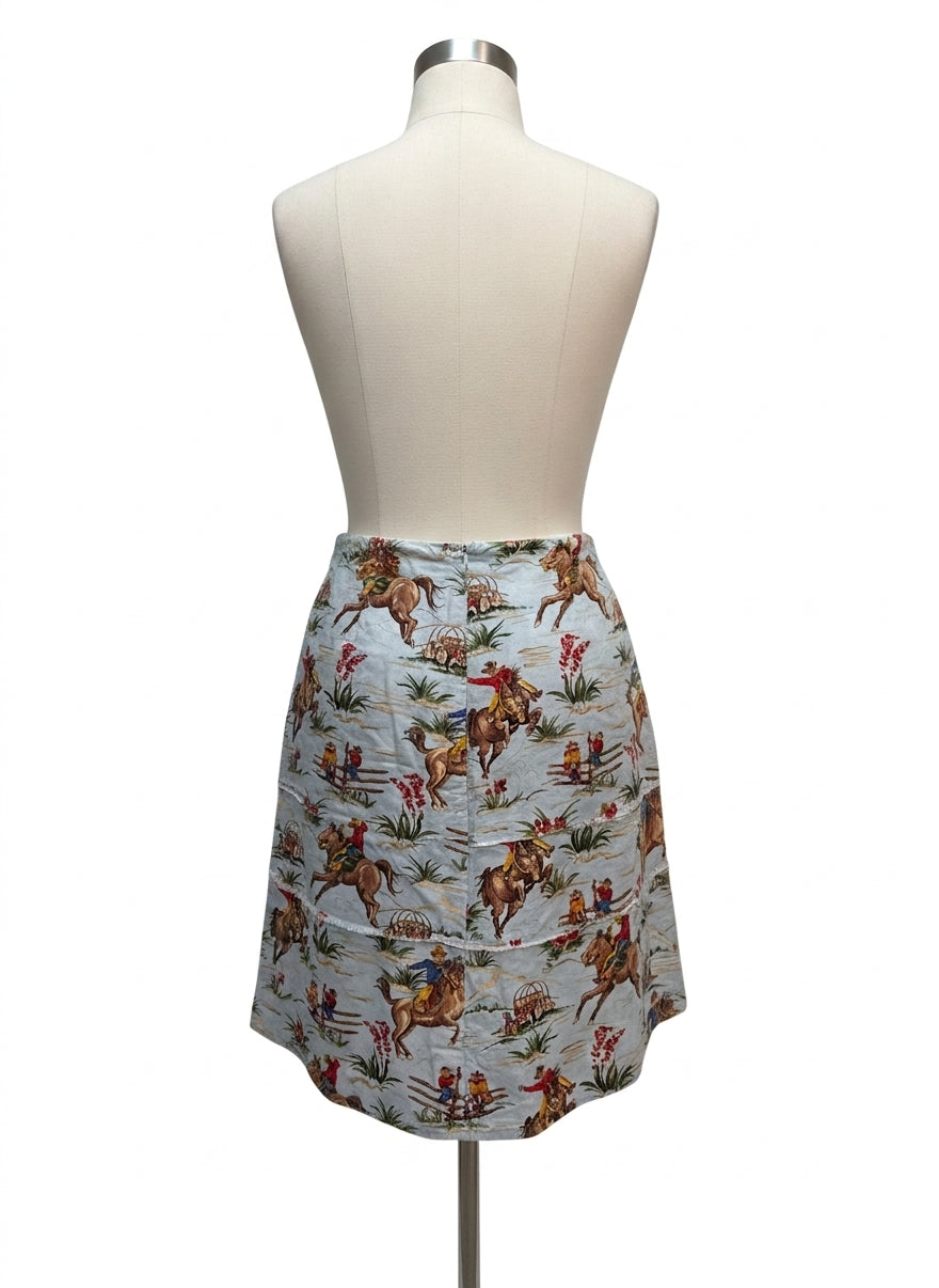Hand Made · Skirt · 14 · BlueBrown