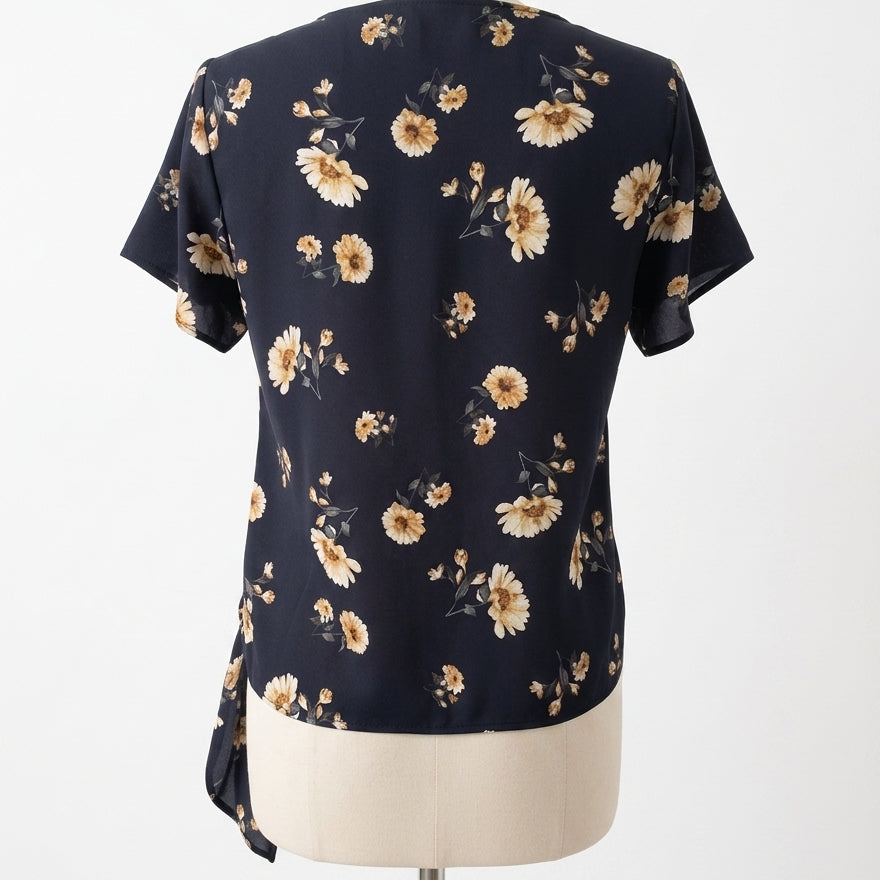 Les Amis · Knot detail · Medium · Black Floral