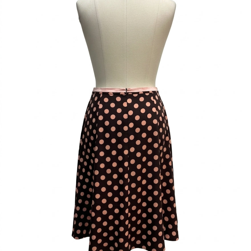 INC · Midi · 8 · BrownPink Polka-Dots