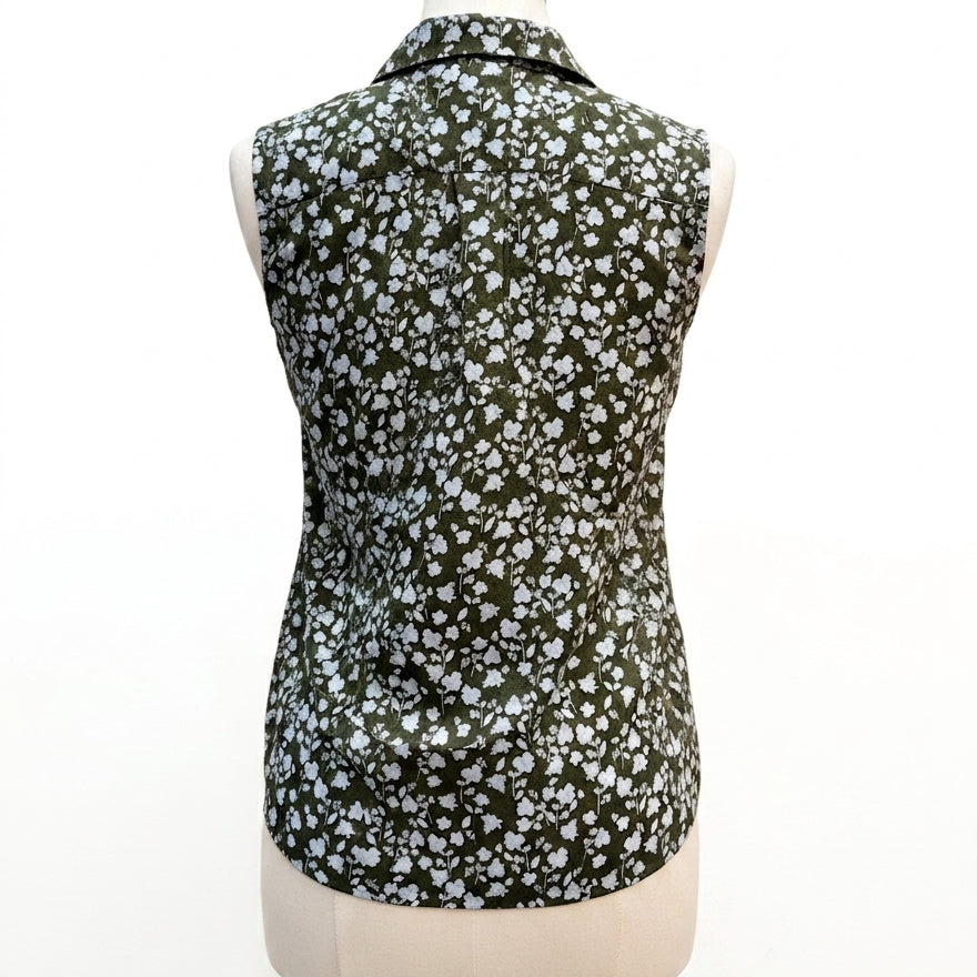 Cabi · Keepsake Blouse ForestSky Floral · Medium · ForestSky Floral