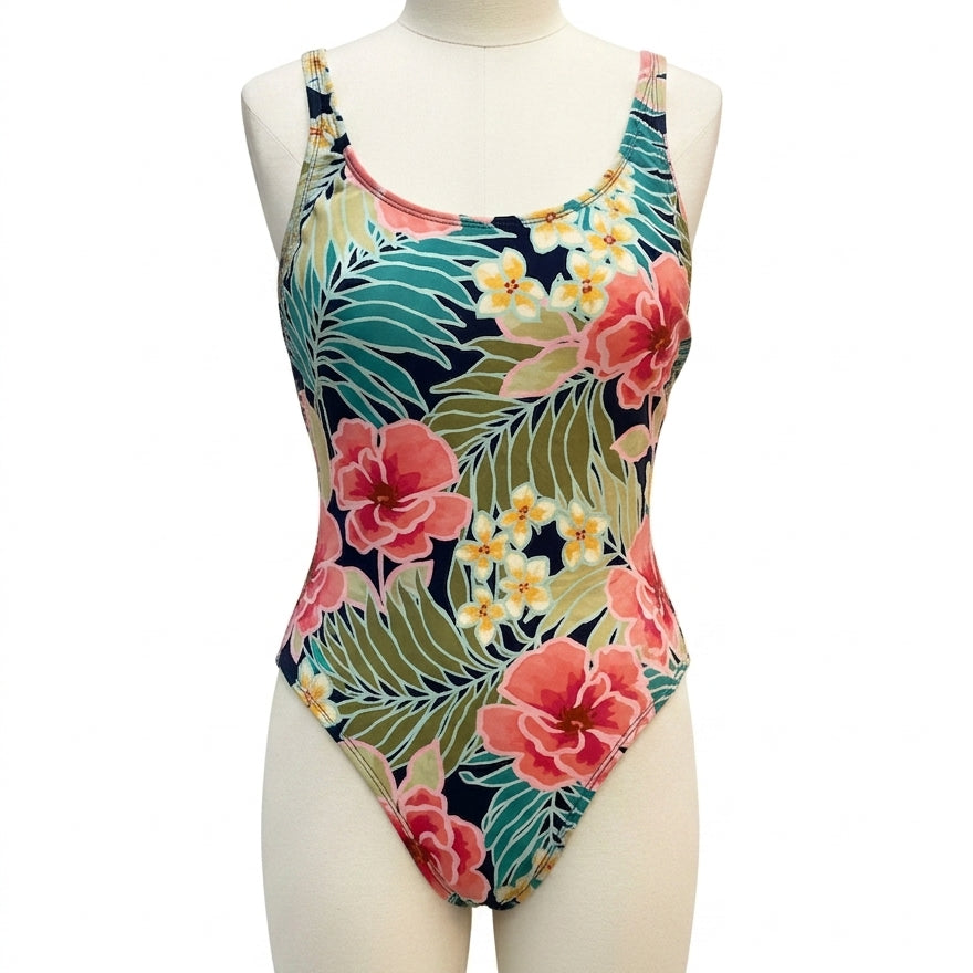 Hurley · Floral Print · Medium · PinkGrn