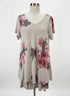 Made In Italy · ShortSleeve Dress · Small · Beige Floral