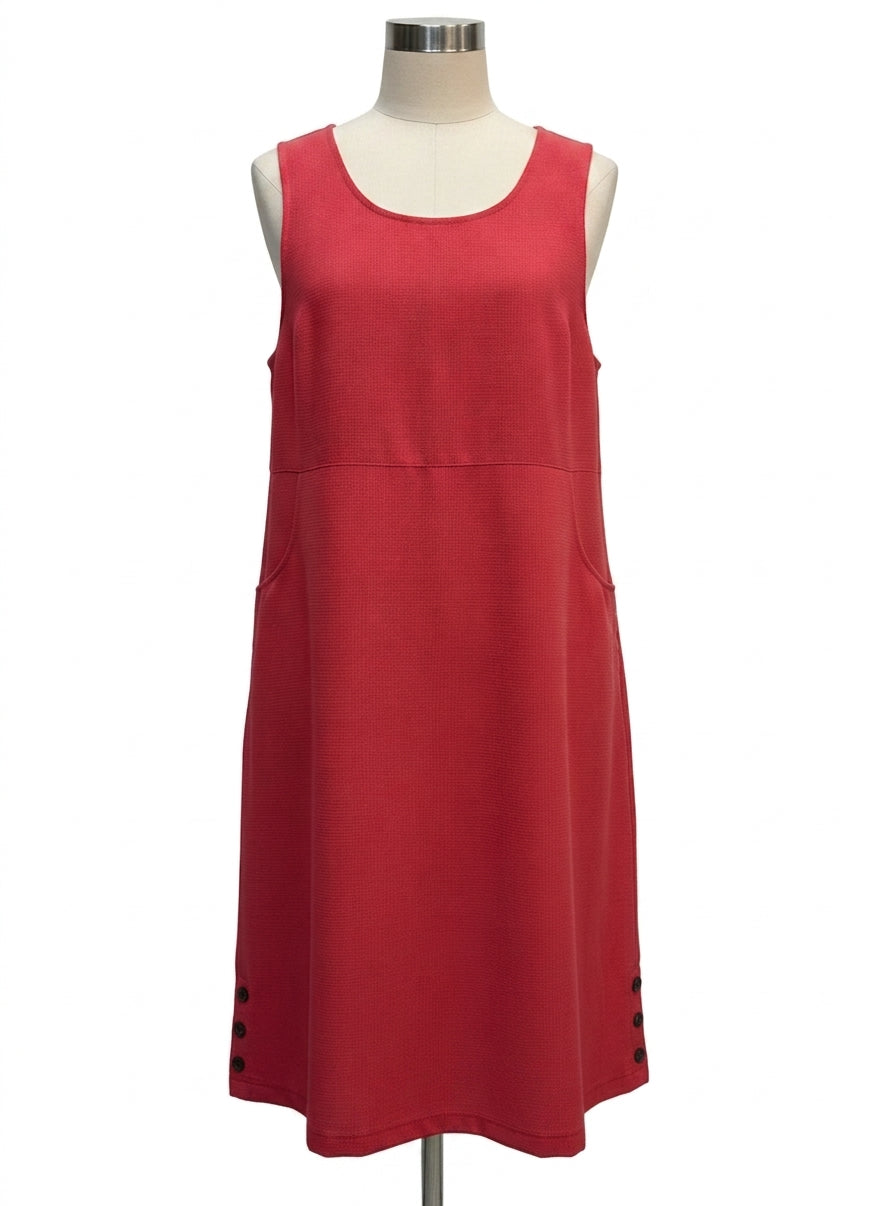 Appleseeds · Sleeveless Dress · Small P · Coral
