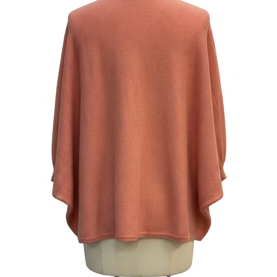 Garnet Hill · Dolman Sleeve · Small · Peach