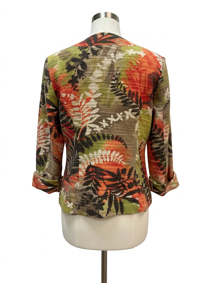 Alexis & Avery · FashionJacket · 10 · Olive-Peach