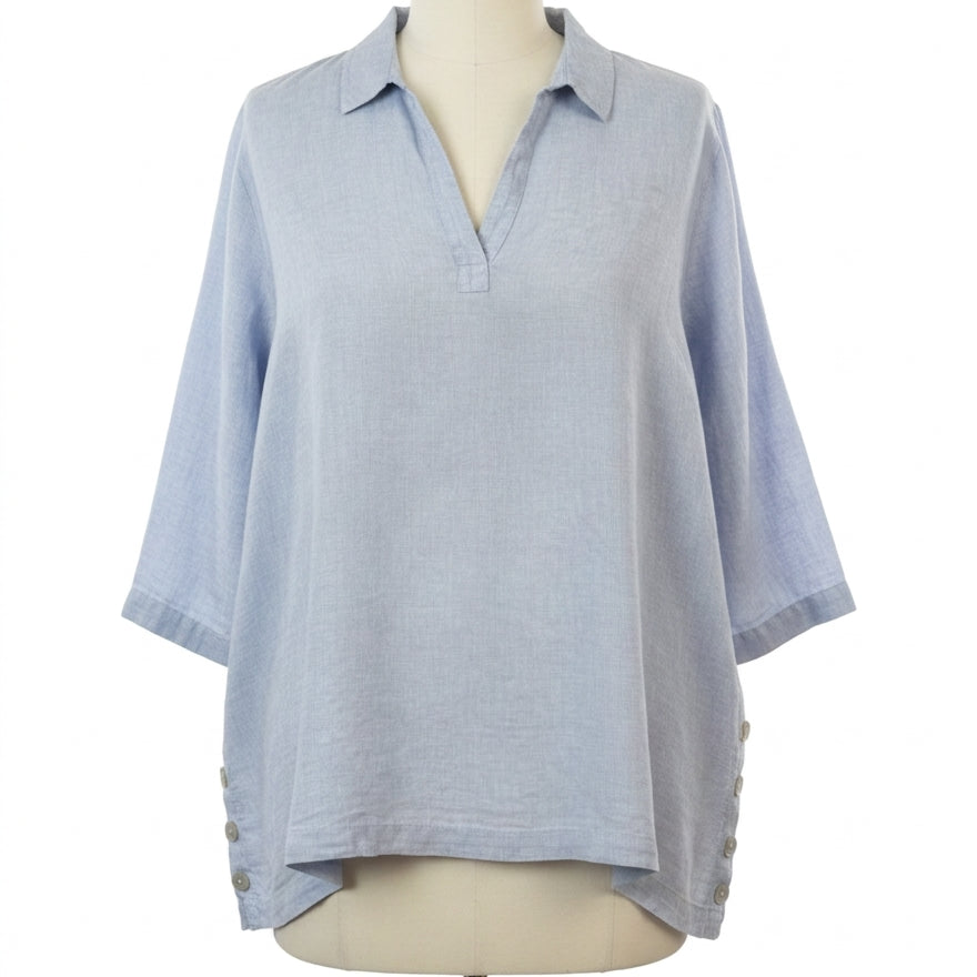 Sigrid Olsen · Blouse · 2X · Light Blue