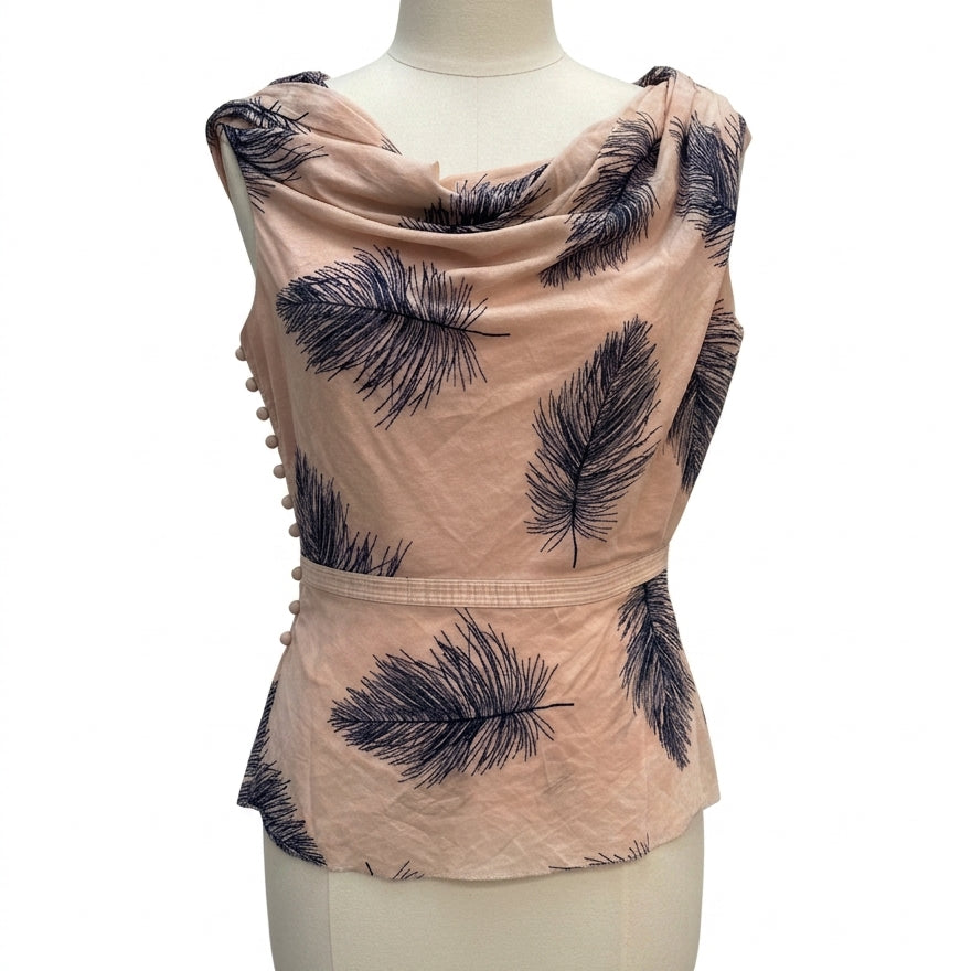 Byron Lars · Blouse · 4 · BlushNavy