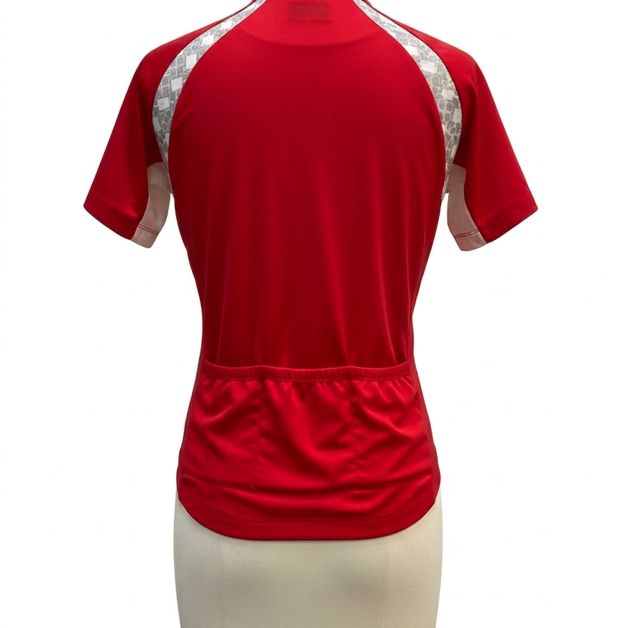 Novara · Short Sleeve Cycling Top · Large · Red/White