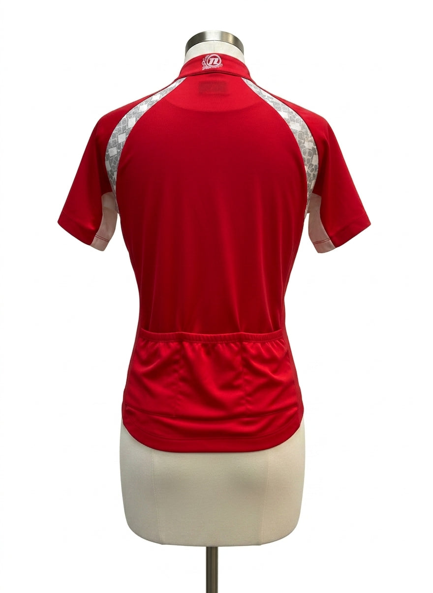 Novara · Short Sleeve Cycling Top · Large · Red/White