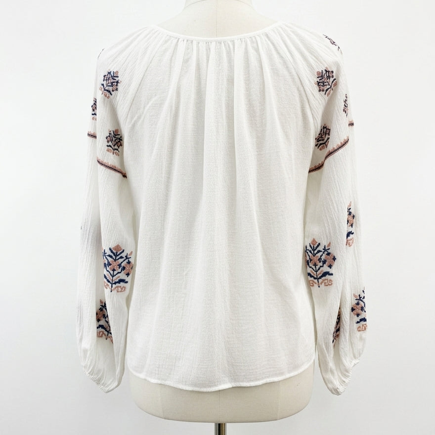 Anthropologie · Blue Tassel · Large · WhitePinkBlue
