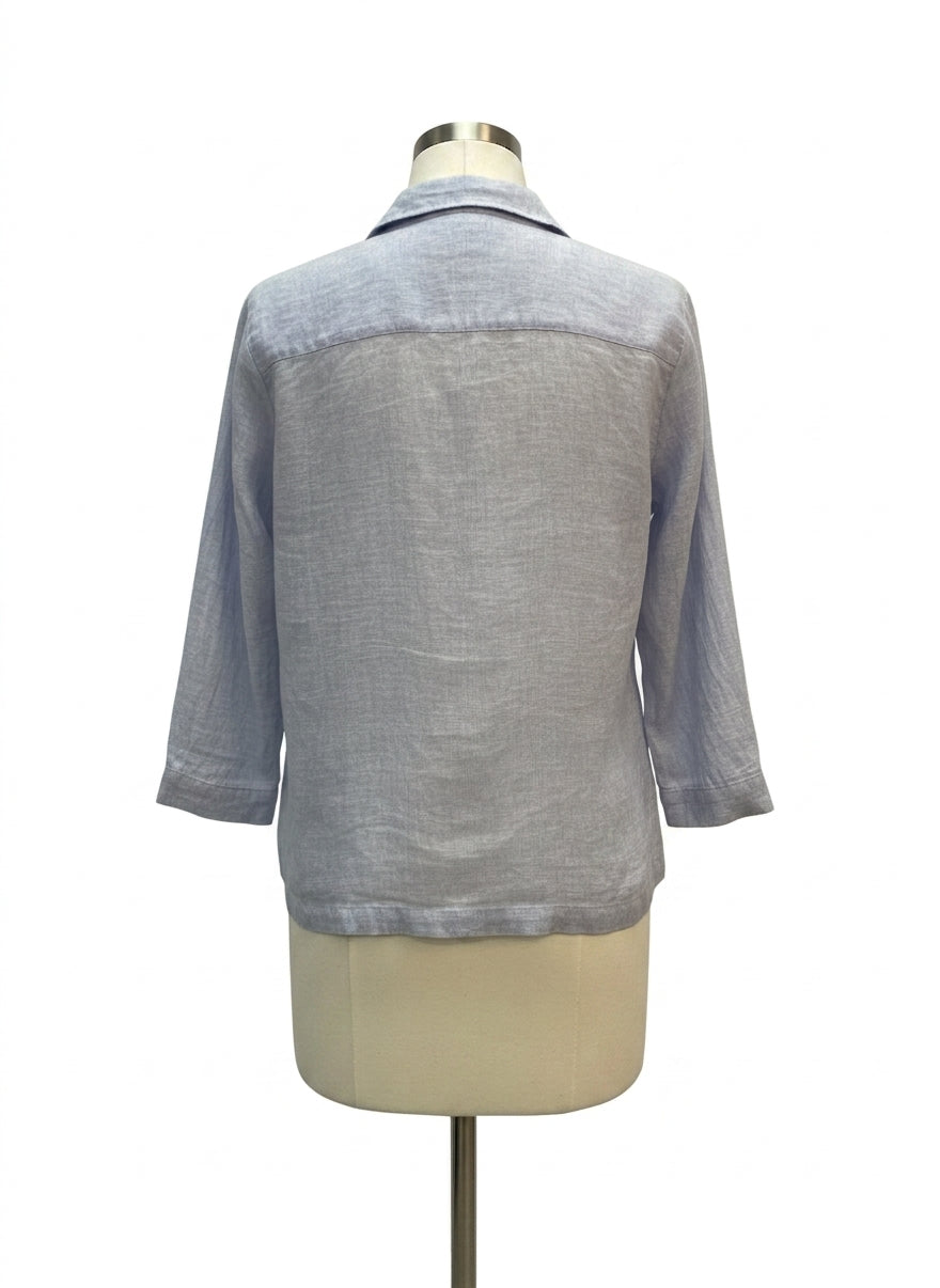 Sigrid Olsen · 3/4 Sleeve · Large · Light Blue