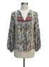 Sundance · Boho Chic Top · Medium · WhiteGreen