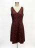 LOFT · Floral Print Lined Dress · 10 · BrownBlack