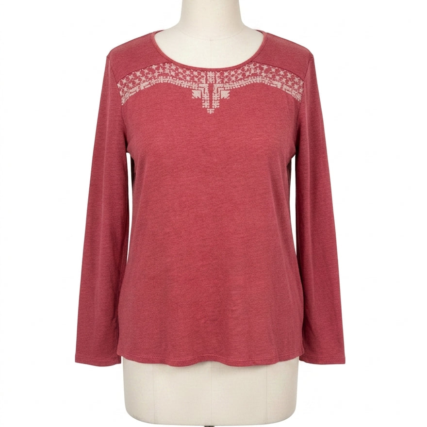 Garnet Hill · Shirt · Medium · Rouge