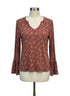 Lucky Brand · LongSleeve Top · Small · BurgFloral Paisley