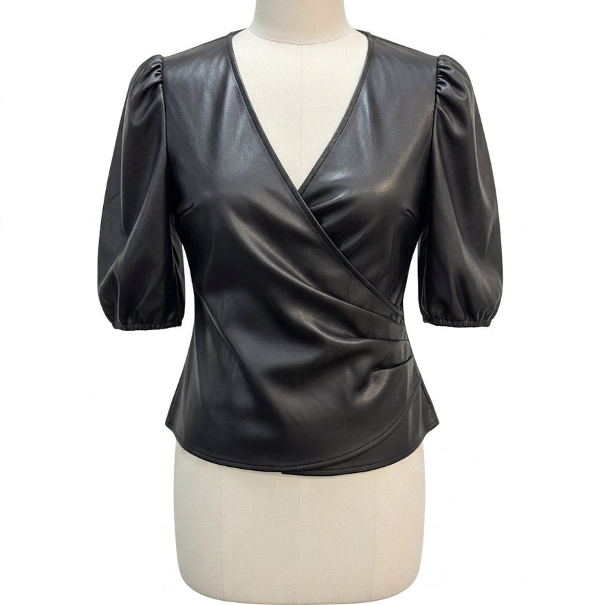 Marc NY · Elbow Length Top · Large · Black