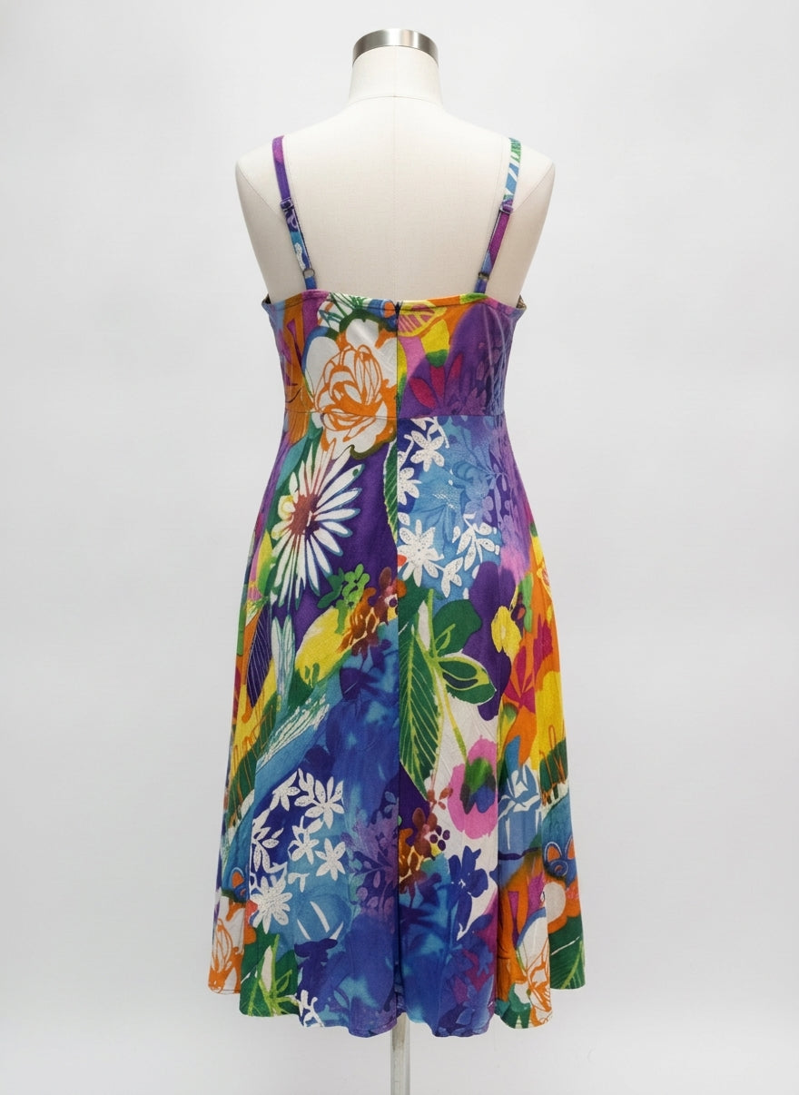 JamsWorld · Sleeveless Dress · Medium · PurpMulti