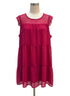 Crystal Doll · Cap Sleeve Dress · XLarge · Burgundy