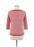 Talbots · Fringe Detail · Medium Petite · RedWhite Striped