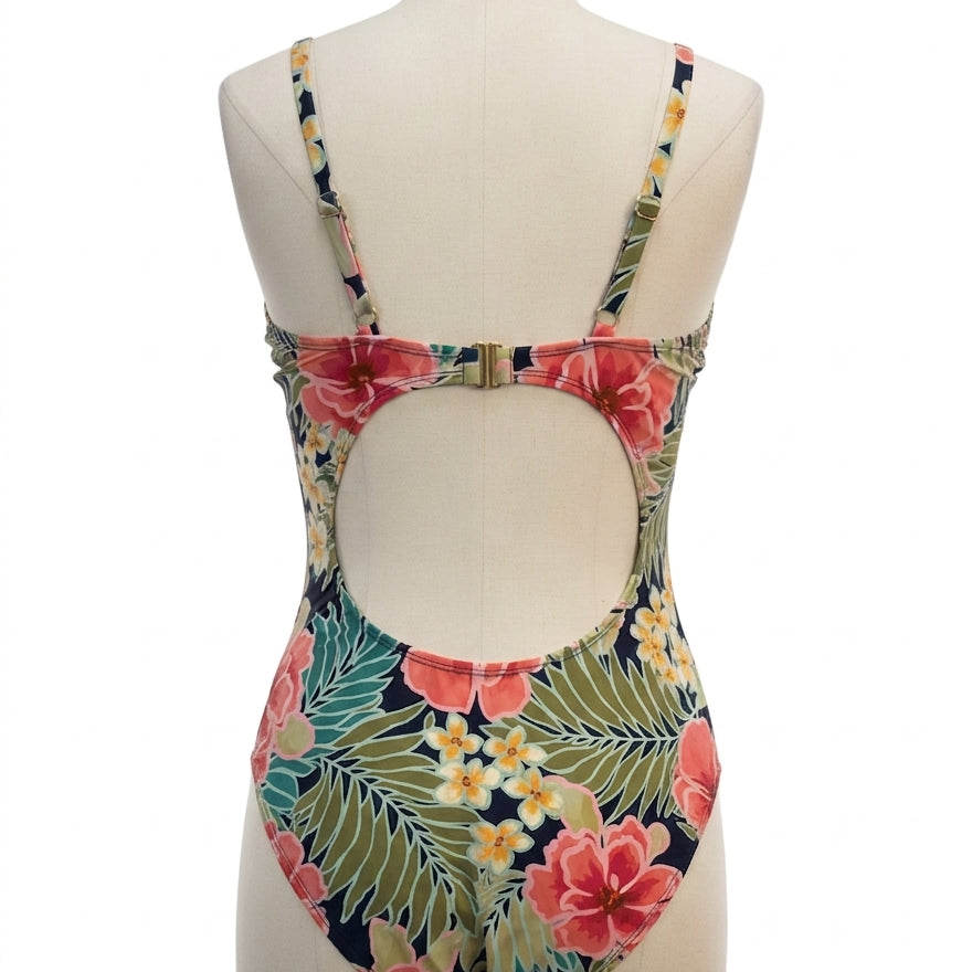 Hurley · Floral Print · Medium · PinkGrn