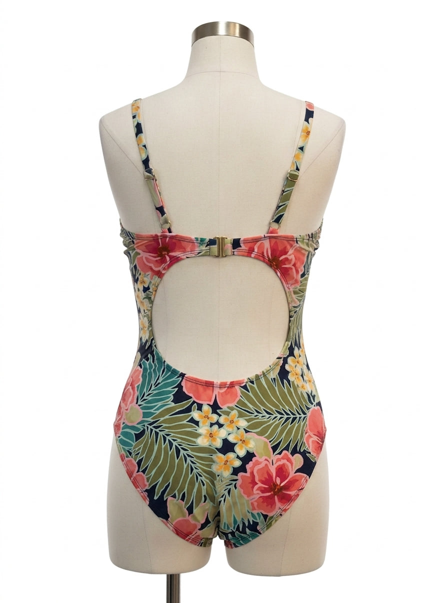 Hurley · Floral Print · Medium · PinkGrn