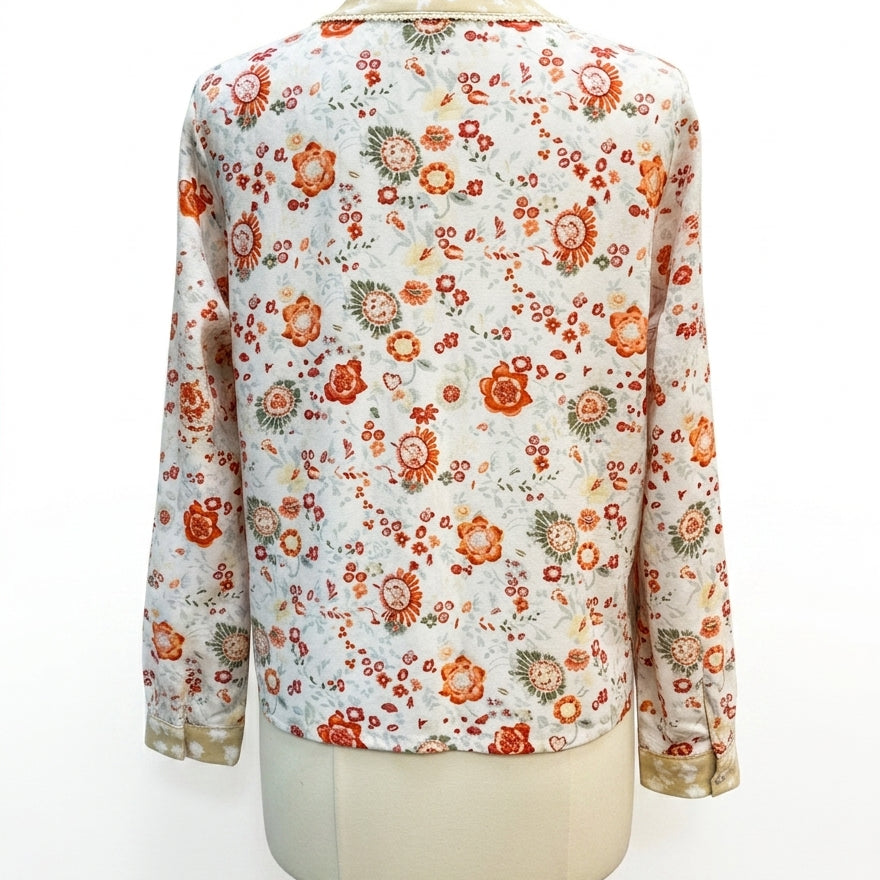 LOGO · Floral Design Jacket · Small · IvoryPoppy