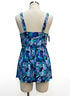 Swimsuits4All · Floral Swim Dress · 14 · TurqBlue