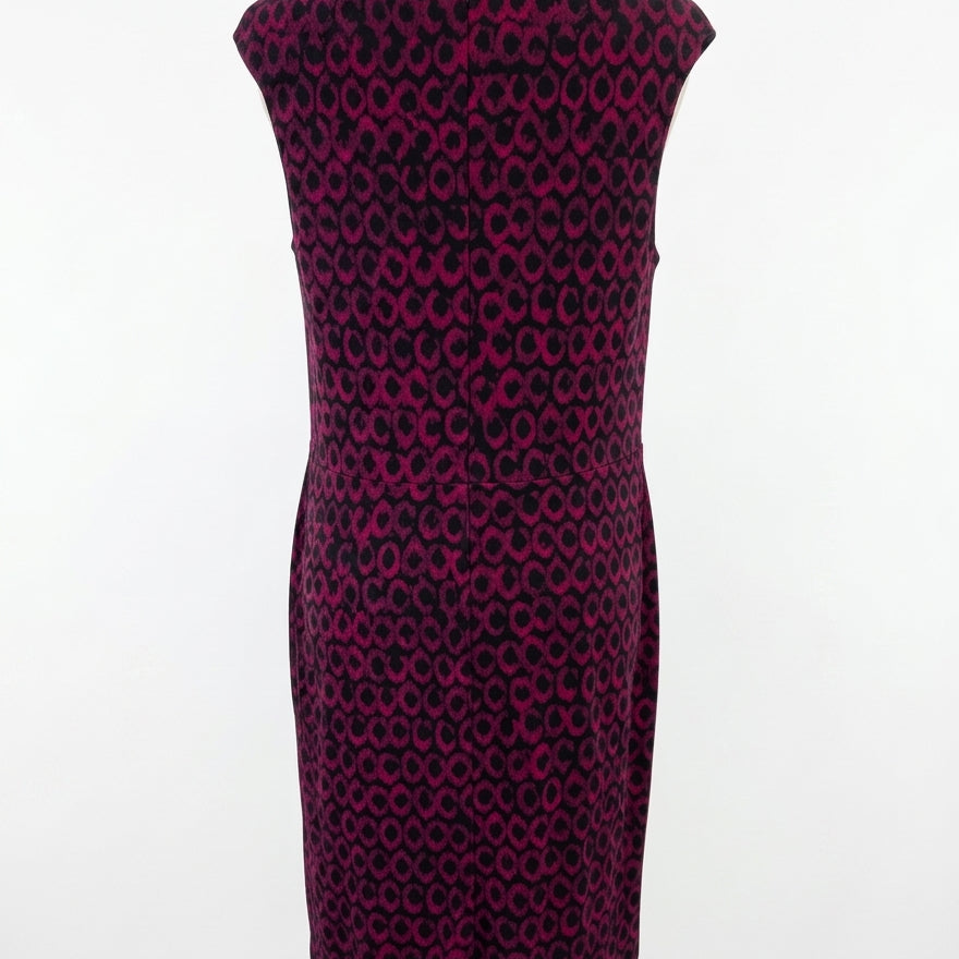 Ralph Lauren · Sleeveless Dress Twist front detail · 18 · BlackBurgundy
