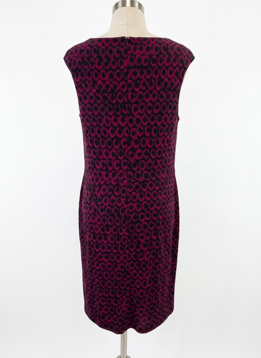 Ralph Lauren · Sleeveless Dress Twist front detail · 18 · BlackBurgundy