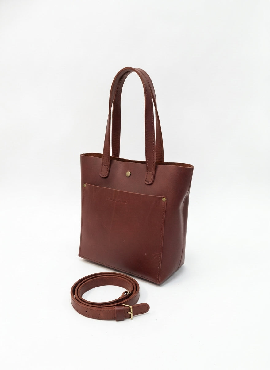 Portland Leather · Mini Crossbody · Convertible · Mahogany