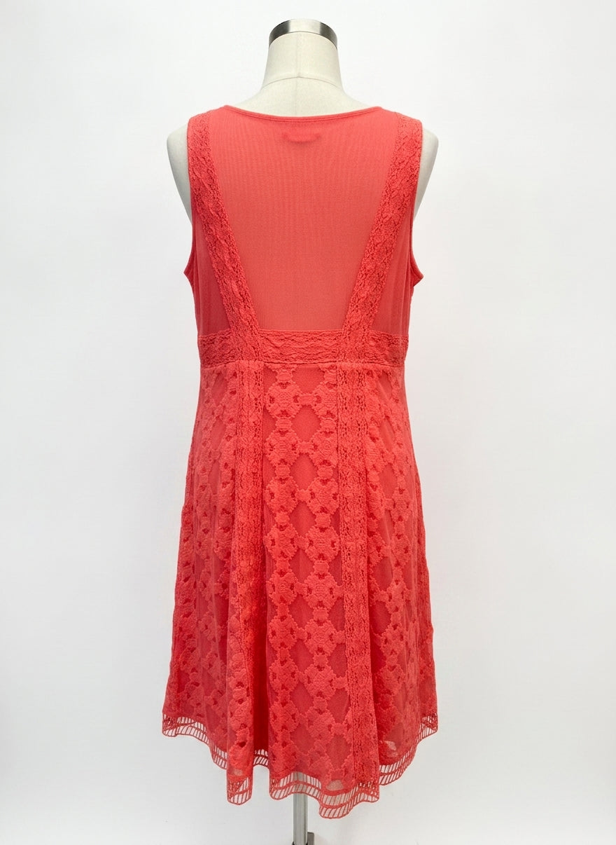 Sundance · Romantic Gesture Sleeveless Dress · 8 · Coral
