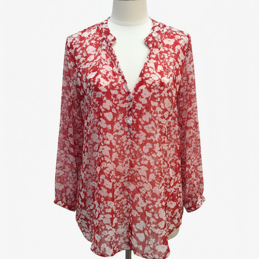 Gibson · Tops · Medium · RedWhite Floral Print