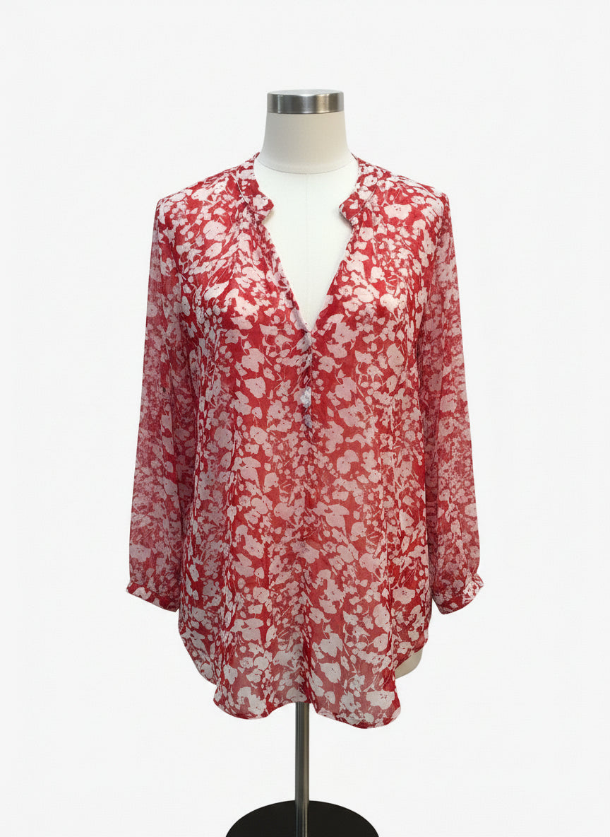 Gibson · Tops · Medium · RedWhite Floral Print