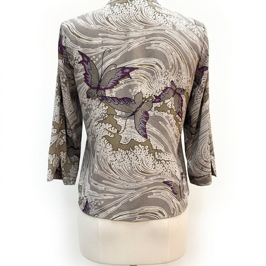 Citron · Butterfly Print · Large · Sage