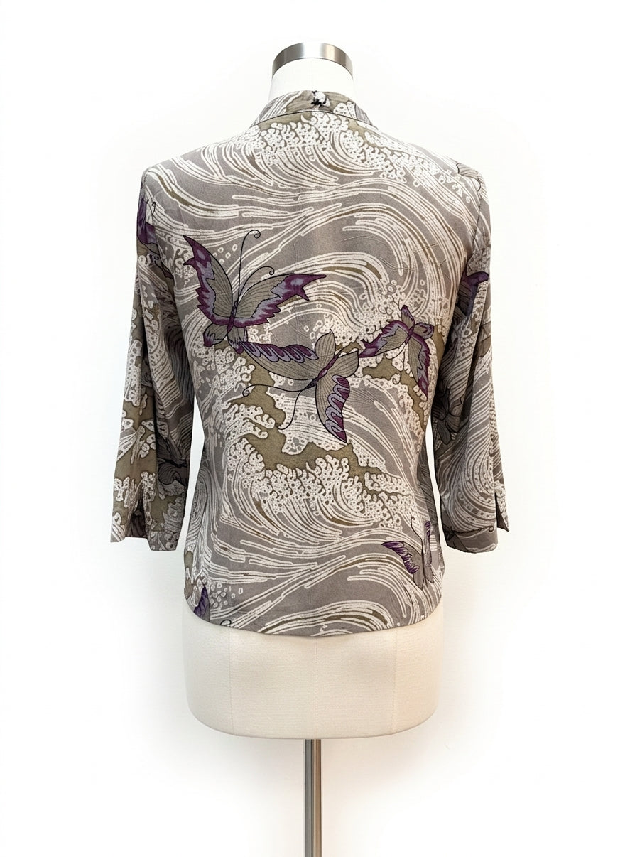 Citron · Butterfly Print · Large · Sage