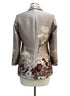 Grace Chuang · Evening Jacket Floral Detail with Gold Thread · XLarge · Champagne