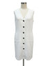 Banana Republic · Tie Back Dress w/ Buttons · XLarge · White