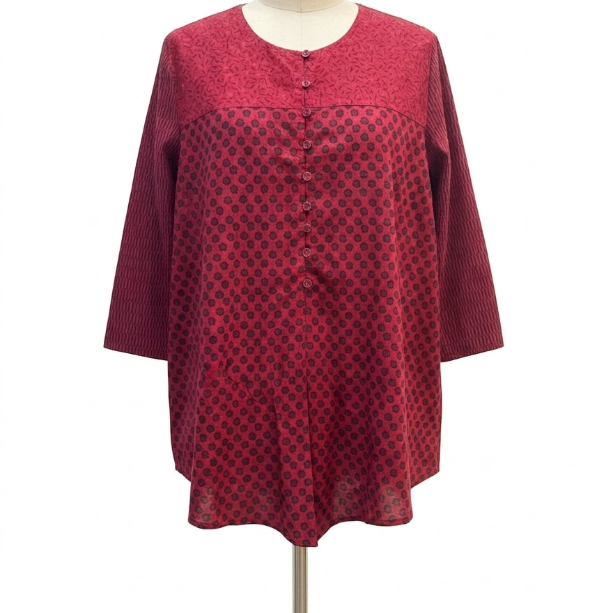 Gudrun Sjödén · Floral print · Medium · BurgNavy
