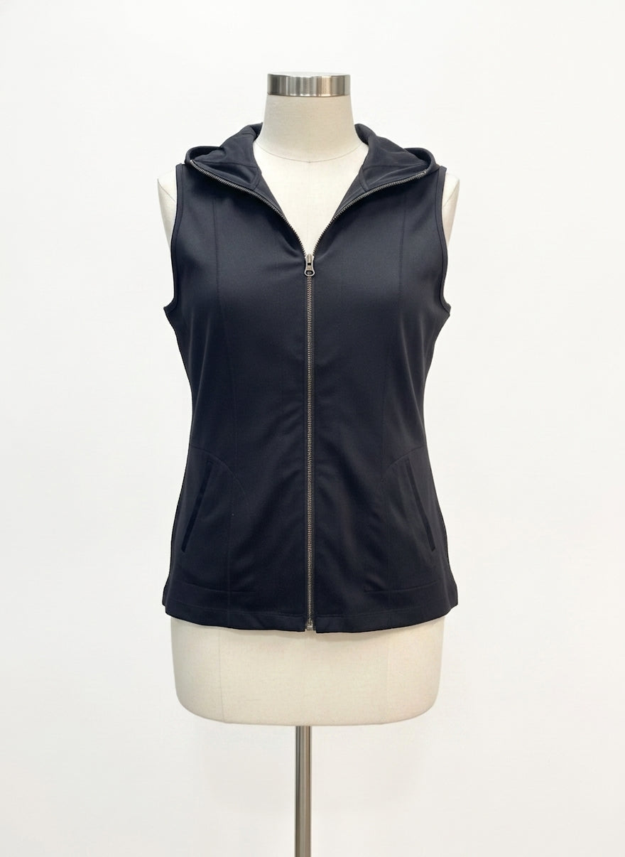 CAbi · Zip Up Vest · Medium · Black