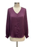 CAbi · The Beguile Blouse · Medium · Aubergine