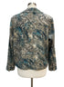 Chris&Banks · Paisley Print Zip-Up Jacket · Large · TealOlive