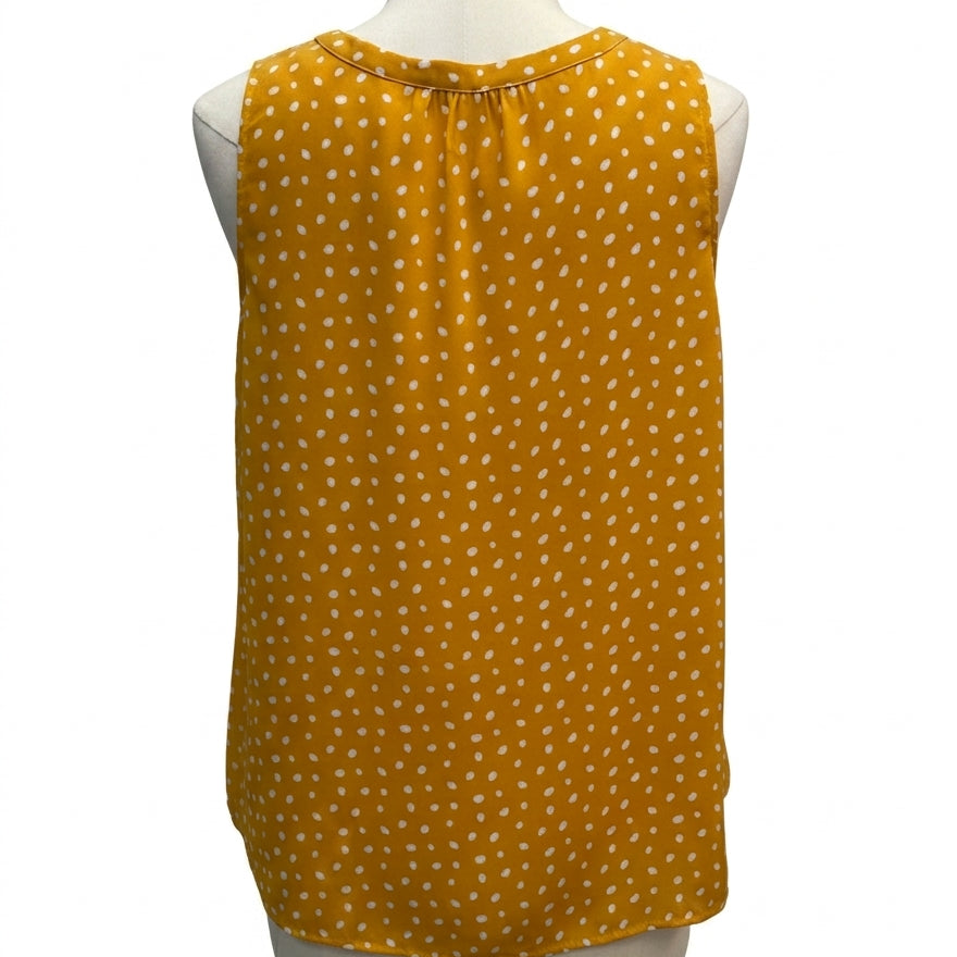 41 Hawthorn · Sleeveless Top · Large · Yellow/White