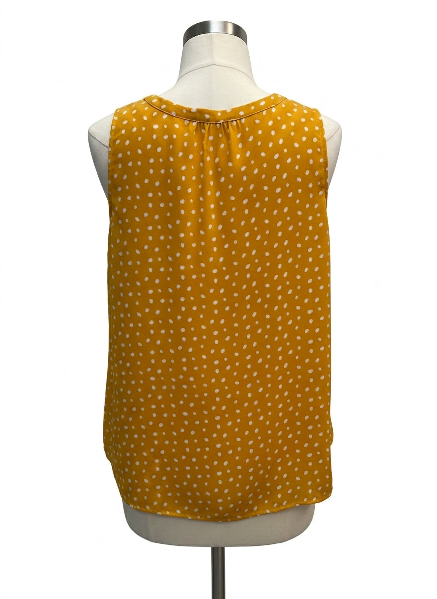 41 Hawthorn · Sleeveless Top · Large · Yellow/White