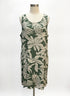Puanani · Pineapple Print Sleeveless Dress · 2X · GreenCream